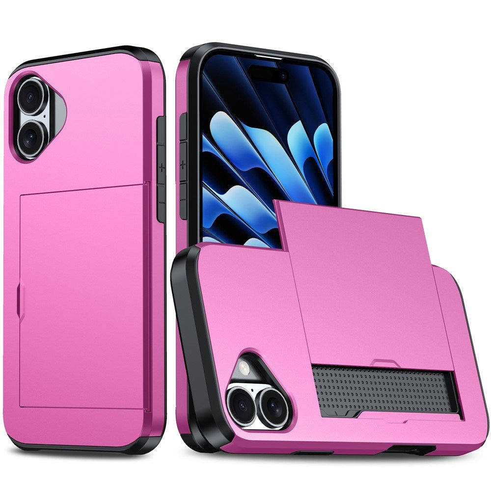 EIDERWOOD iPhone 17 Hybrid Case with Card Holder - Pink