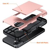 EIDERWOOD iPhone 17 Hybrid Case with Card Holder - Pink