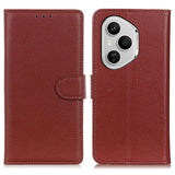 EIDERWOOD Honor 400 Pro Faux Leather Flip Case with Cardholder & Stand Function - Brown
