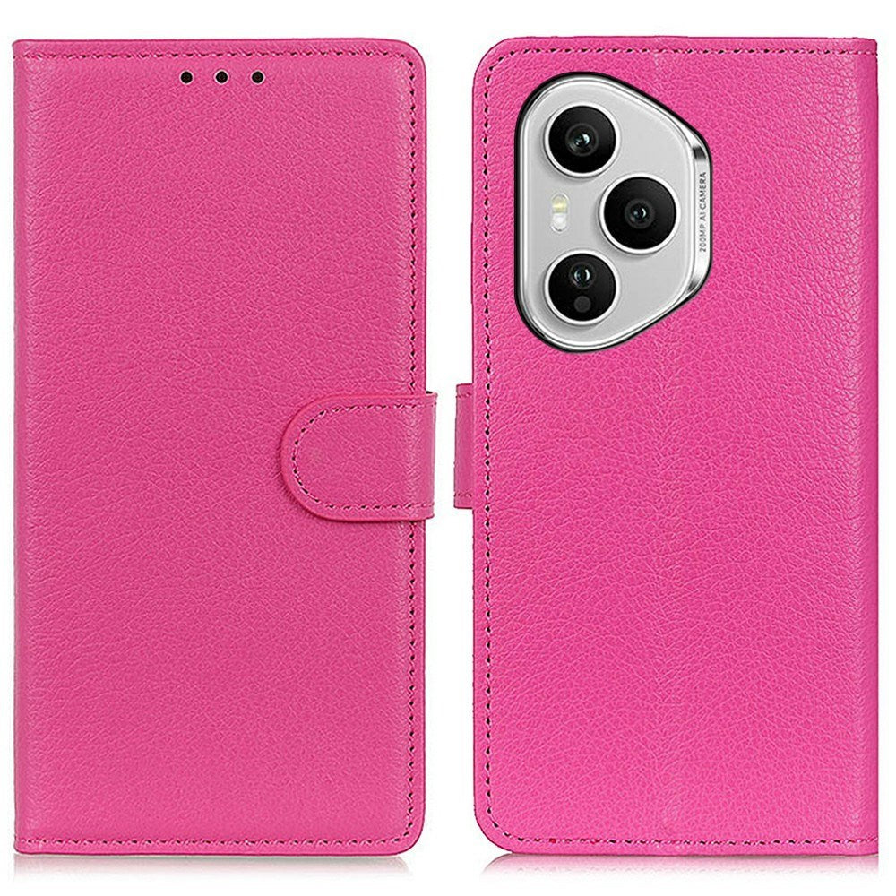 EIDERWOOD Honor 400 Pro Faux Leather Flip Case with Cardholder & Stand Function - Pink
