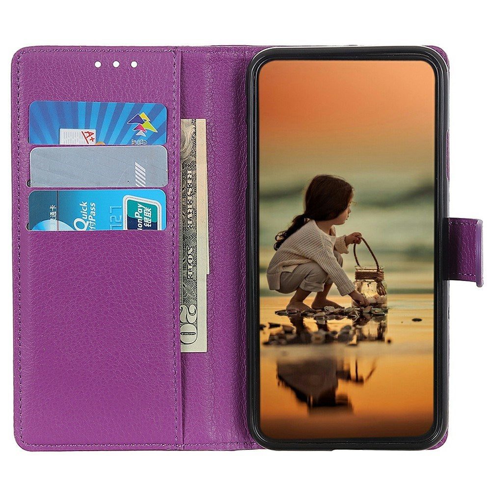 EIDERWOOD Honor 400 Pro Faux Leather Flip Case with Cardholder & Stand Function - Purple