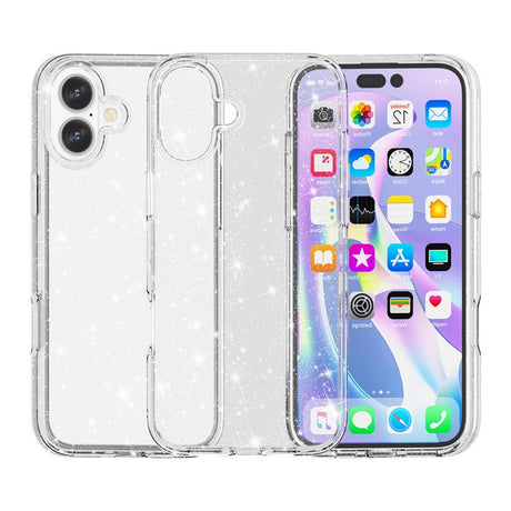 EIDERWOOD iPhone 17 Hybrid Plastic Case - White Glitter