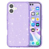 EIDERWOOD iPhone 17 Hybrid Plastic Case - Purple Glitter