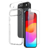 NORTHJO iPhone Air 3-in-1 Protection Set with Flexible Plastic Case / Tempered Screen Protector Glass / Camera Lens Protector Glass - Transparent