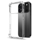 NORTHJO iPhone 17 Pro Max 3-in-1 Protection Set with Shock-Absorbing Flexible Plastic Case / Tempered Screen Protector Glass / Camera Lens Protector Glass - Transparent