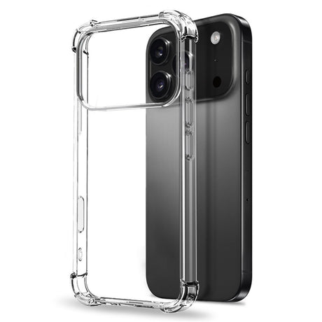 NORTHJO iPhone 17 Pro Max 3-in-1 Protection Set with Shock-Absorbing Flexible Plastic Case / Tempered Screen Protector Glass / Camera Lens Protector Glass - Transparent