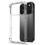 NORTHJO iPhone 17 Pro 2-in-1 Protection Set with Shock-Absorbing Flexible Plastic Case & Tempered Screen Protector Glass - Transparent