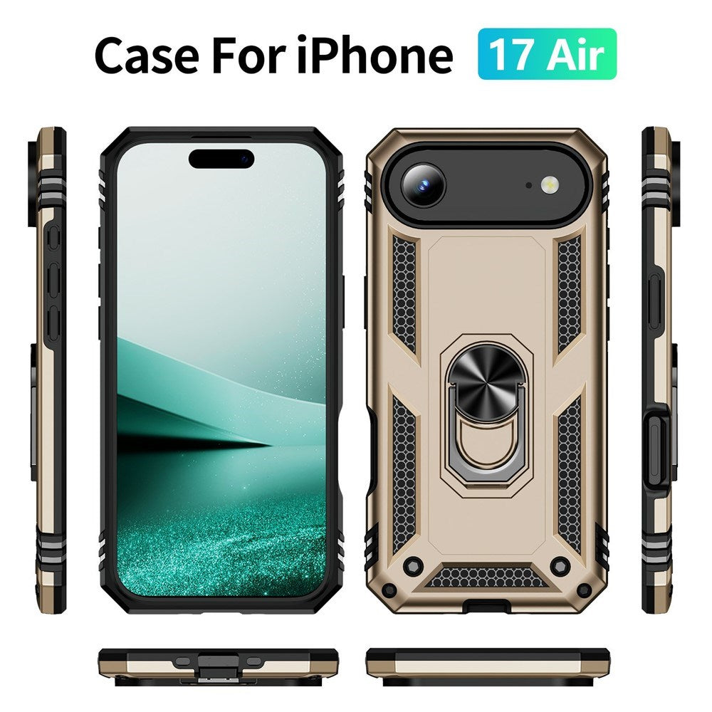 EIDERWOOD iPhone Air Hybrid Craftsman Case with Kickstand - Gold
