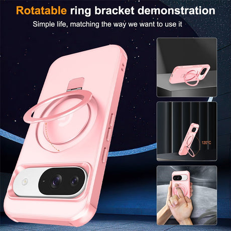 EIDERWOOD Google Pixel 10 / 10 Pro / 9 / 9 Pro Hybrid Case with Kickstand - MagSafe Compatible - Rosa