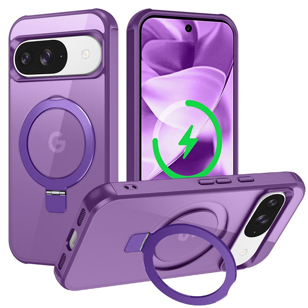 EIDERWOOD Google Pixel 10 / 10 Pro / 9 / 9 Pro Hybrid Case with Kickstand - MagSafe Compatible - Purple