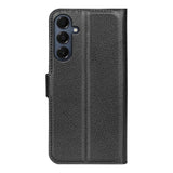 EIDERWOOD Samsung Galaxy A17 (5G) Litchi Faux Leather Wallet Case - Black