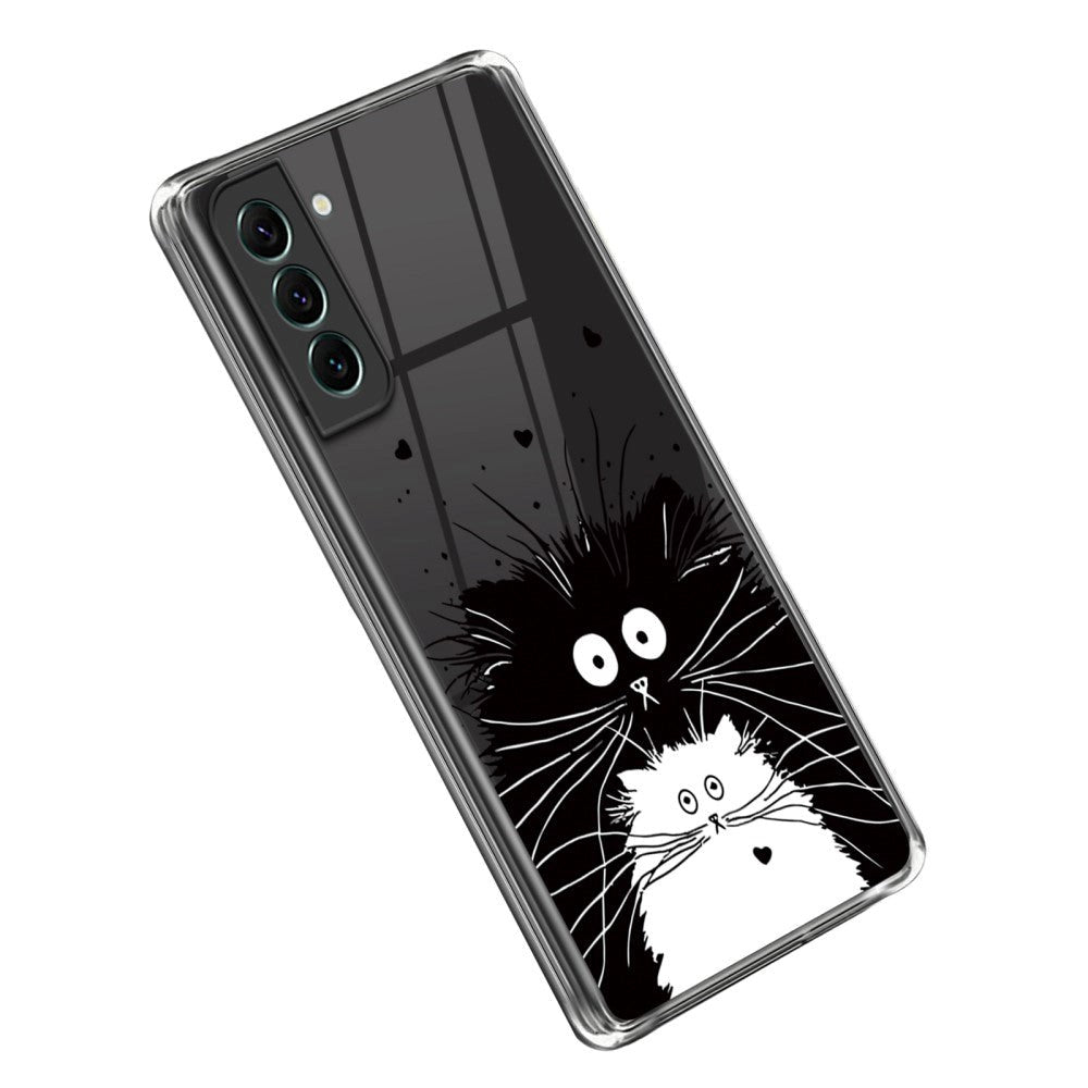 Samsung Galaxy S23 Flexible Plastic Case - Transparent / Cats