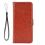 EIDERWOOD OnePlus Nord 5 Faux Leather Flip Case with Strap - Brown