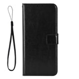 EIDERWOOD OnePlus Nord CE5 Faux Leather Flip Case with Strap - Black