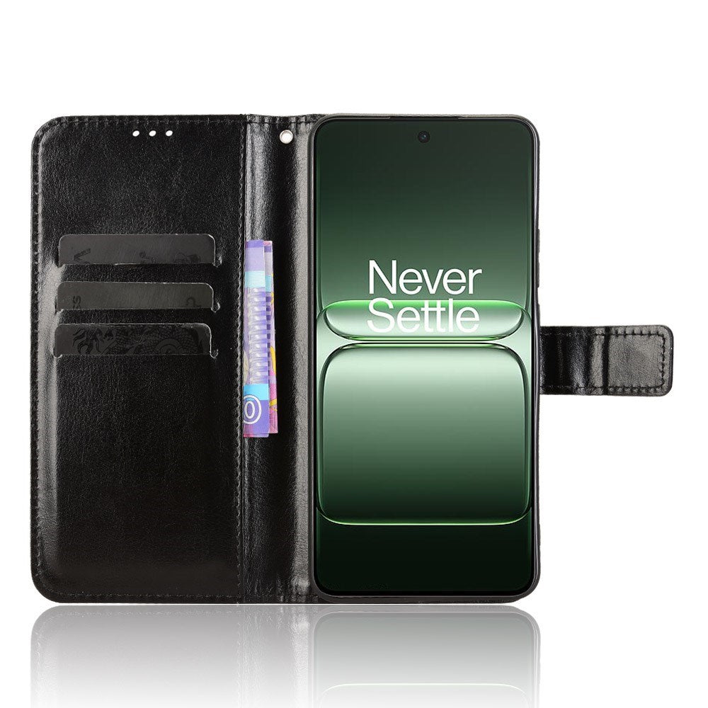 EIDERWOOD OnePlus Nord CE5 Faux Leather Flip Case with Strap - Black