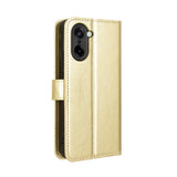 EIDERWOOD OnePlus Nord CE5 Faux Leather Flip Case with Strap - Gold