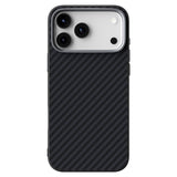iPhone 18 Pro / 17 Pro ABEEL Hybrid Case with Carbon Fiber Texture - MagSafe Compatible - Black