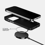 iPhone 18 Pro / 17 Pro ABEEL Hybrid Case with Carbon Fiber Texture - MagSafe Compatible - Black / Red