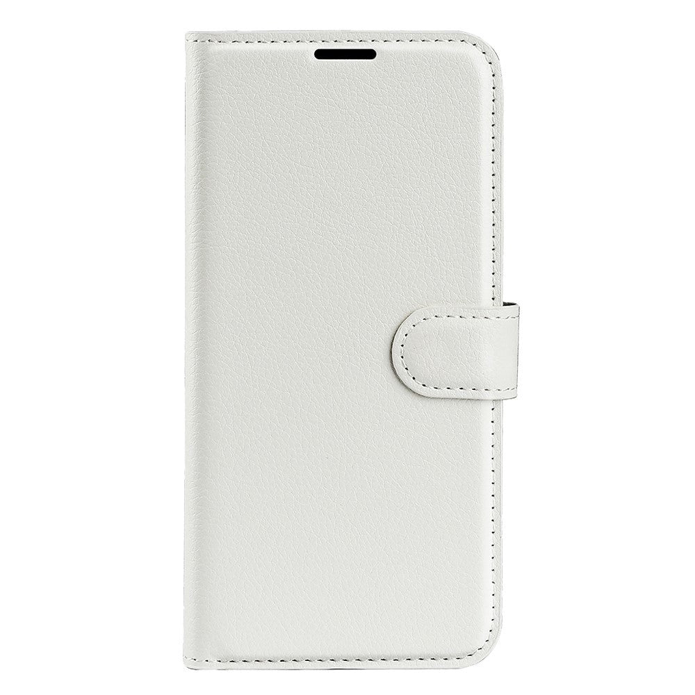 Samsung Galaxy A14 (5G) PU Litchi Leather Wallet Case - White