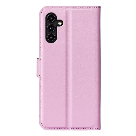 Samsung Galaxy A14 (5G) PU Litchi Leather Wallet Case - Pink