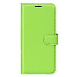 Samsung Galaxy A14 (5G) PU Litchi Leather Wallet Case - Green