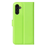 Samsung Galaxy A14 (5G) PU Litchi Leather Wallet Case - Green