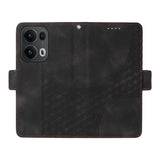 Oppo Reno14 Pro (5G) / Reno13 Pro (5G) Faux Leather Flip Case with Print - Black