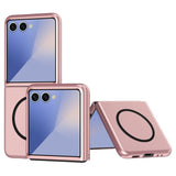 EIDERWOOD Samsung Galaxy Z Flip7 Matte Hard Plastic Case - MagSafe Compatible - Pink