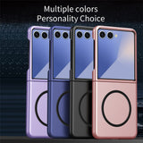 EIDERWOOD Samsung Galaxy Z Flip7 Matte Hard Plastic Case - MagSafe Compatible - Purple