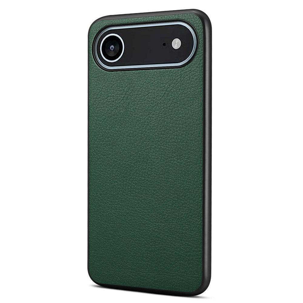 EIDERWOOD iPhone Air Hybrid Plastic Case with Leather Texture - Green