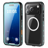 EIDERWOOD iPhone 17 Pro Max Waterproof Craftsman Case with Screen Protector & Strap - MagSafe Compatible - Blue