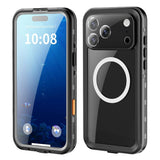 EIDERWOOD iPhone 17 Pro Max Waterproof Craftsman Case with Screen Protector & Strap - MagSafe Compatible - Black