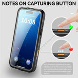 EIDERWOOD iPhone 17 Pro Max Waterproof Craftsman Case with Screen Protector & Strap - MagSafe Compatible - Black