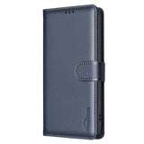 EIDERWOOD Samsung Galaxy S25 FE Faux Leather Flip Case with Stand Function & Card Holder - Blue