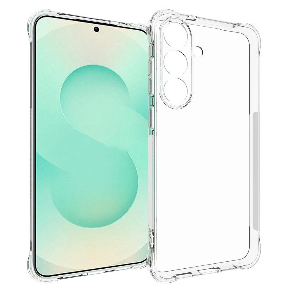 EIDERWOOD Samsung Galaxy S25 FE Flexible Plastic Case with Reinforced Corners - Transparent