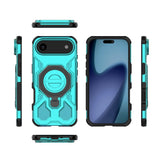 EIDERWOOD iPhone Air Tough Case with Magnetic Kickstand - MagSafe Compatible - Turquoise