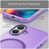 EIDERWOOD iPhone 17 Hybrid Plastic Case - MagSafe Compatible - Matt Transparent / Purple