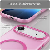 EIDERWOOD iPhone Air Hybrid Plastic Case - MagSafe Compatible - Matt Transparent / Pink