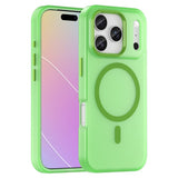 EIDERWOOD iPhone 17 Pro Hybrid Plastic Case - MagSafe Compatible - Matt Transparent / Green