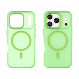 EIDERWOOD iPhone 17 Pro Hybrid Plastic Case - MagSafe Compatible - Matt Transparent / Green