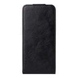 EIDERWOOD Motorola Moto G86 Power Vertical Faux Leather Flip Case with Card Holder & Stand Function - Black
