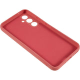 EIDERWOOD Samsung Galaxy S25 FE Lined Flexible Plastic Case - Coral Red