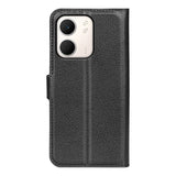 Oppo A5x (5G) / Oppo A5x (4G) EIDERWOOD Leather Flip Case with Card Holder & Stand Function - Black
