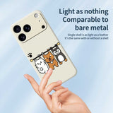 iPhone 17 Pro Flexible Plastic Case with Animal Pattern - Green