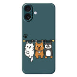 iPhone 17 Flexible Plastic Case with Animal Pattern - Green