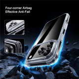IPAKY iPhone 17 Pro Hybrid Case with Reinforced Corners - Transparent