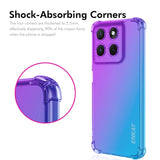 ENKAY Motorola Moto G86 Power Flexible Plastic Case with Shock-Absorbing Corners - Purple / Blue