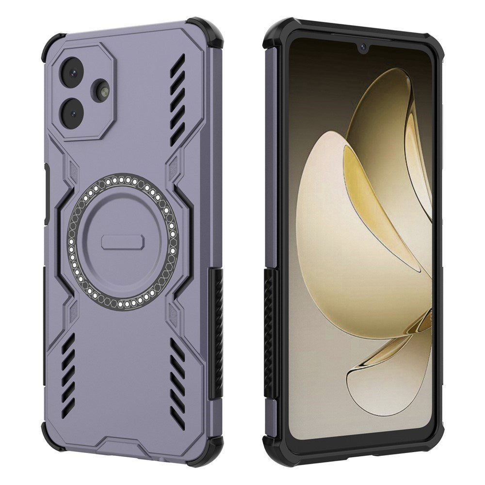 EIDERWOOD Samsung Galaxy A07 Craftsman Case with Heat Dissipation - MagSafe Compatible - Purple