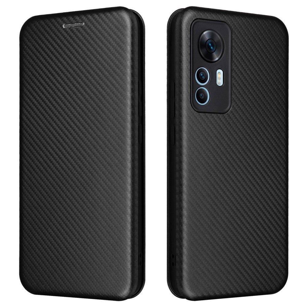 Xiaomi 12T / 12T Pro Carbon Fiber Flexible Plastic Case - Black