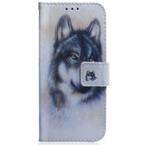EIDERWOOD Samsung Galaxy S25 FE Faux Leather Flip Case with Design - Wolf